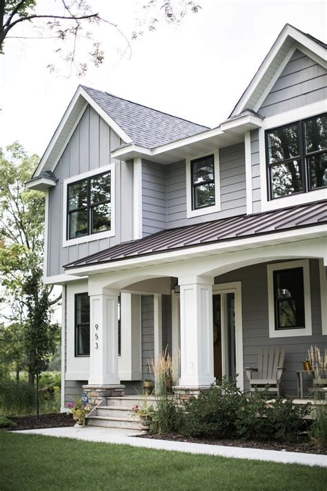 gray farmhouse exterior